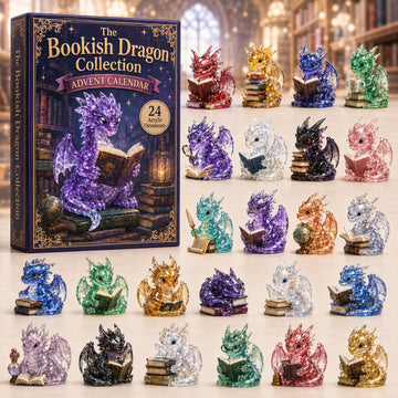 Bookish Dragon Advent Calendar 2026 - 24-Day Countdown, Acrylic Charms