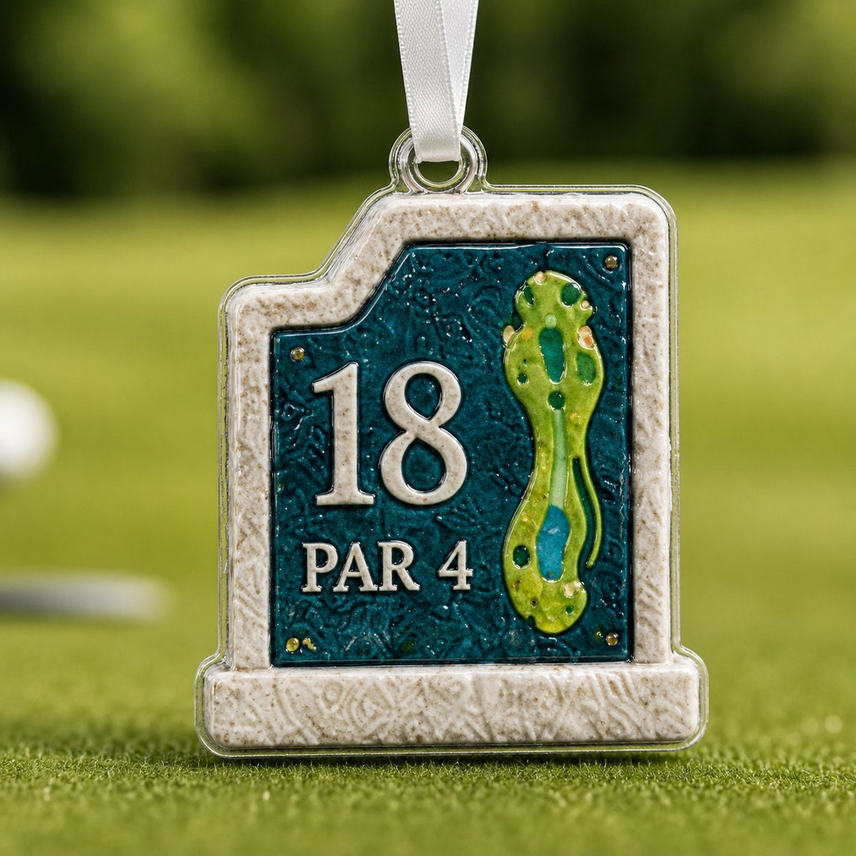 18th Hole Keepsake Christmas Ornament
