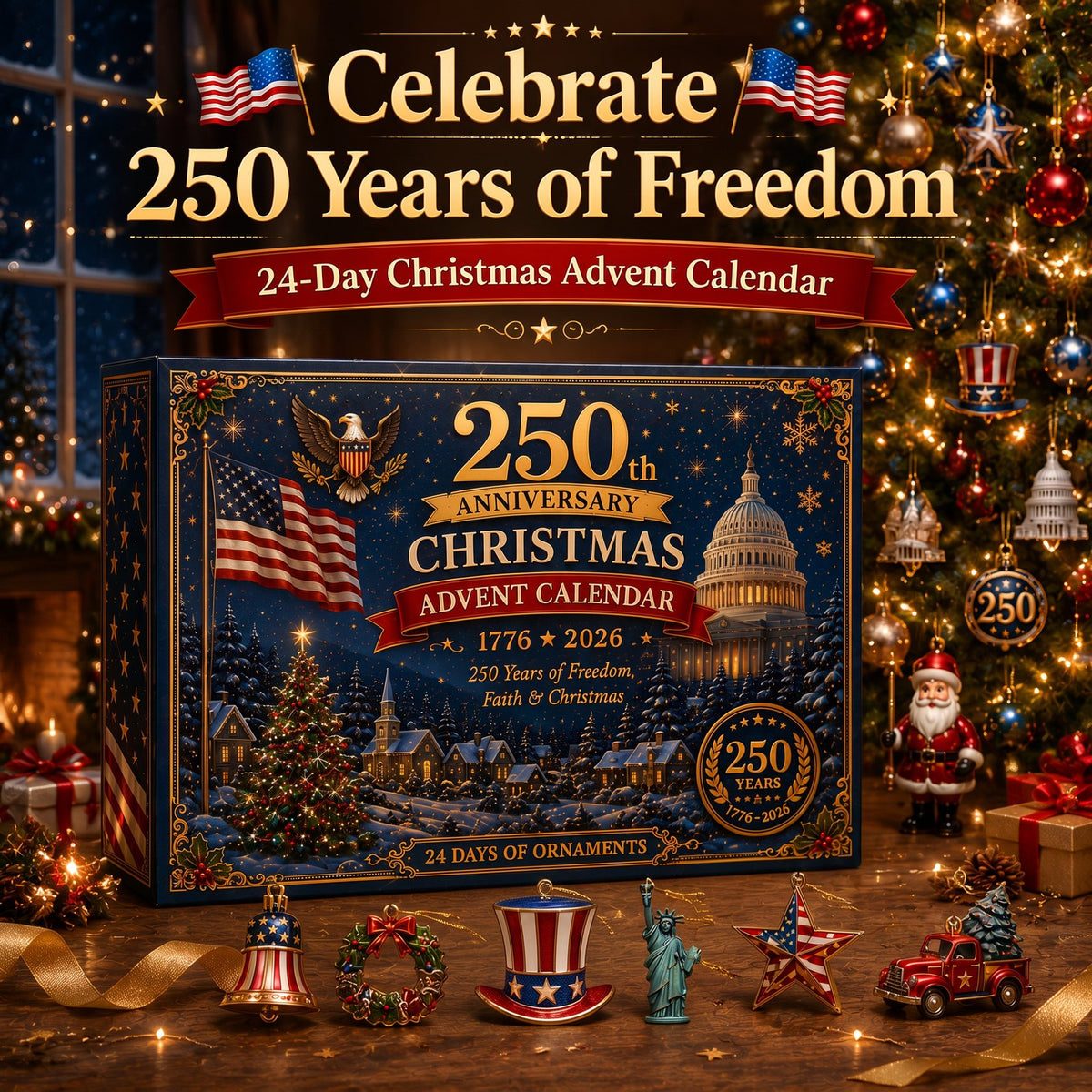 2026 America 250th Anniversary Christmas advent calendar