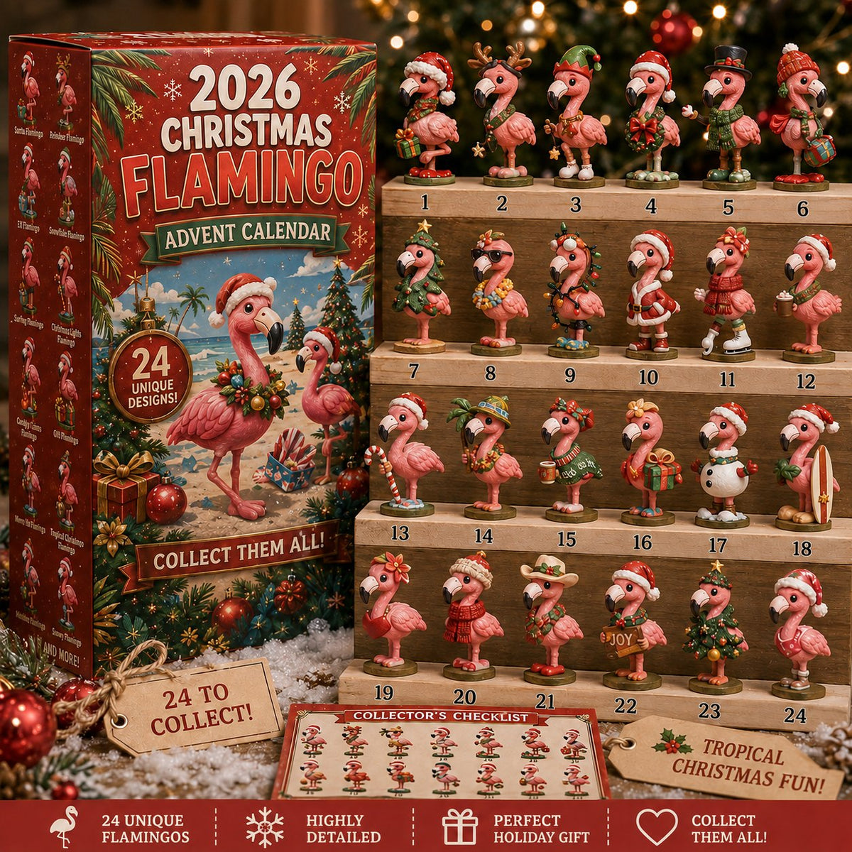 2026 Christmas Flamingo advent calendar