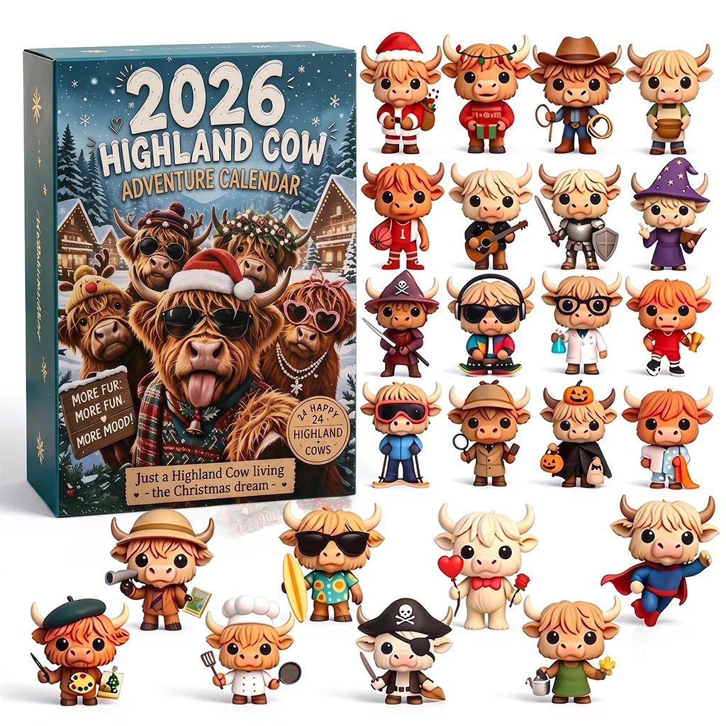 2026 Highland Cow advent calendar