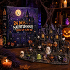 24-Day Haunted House Build-Up Blind Box | "Creepy-Cute" Halloween Countdown Calendar & Collectible Diorama|Halloween 24-day advent calendar