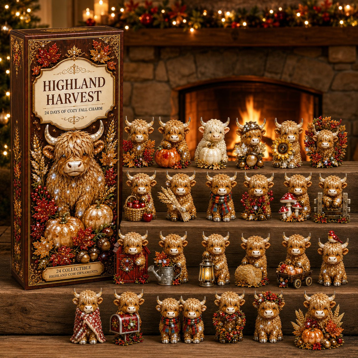 24-Day Highland Cattle advent calendar