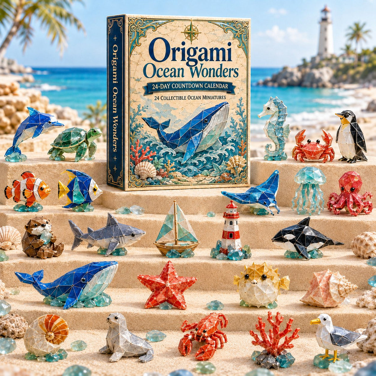 24-Day Origami Ocean Wonders advent calendar