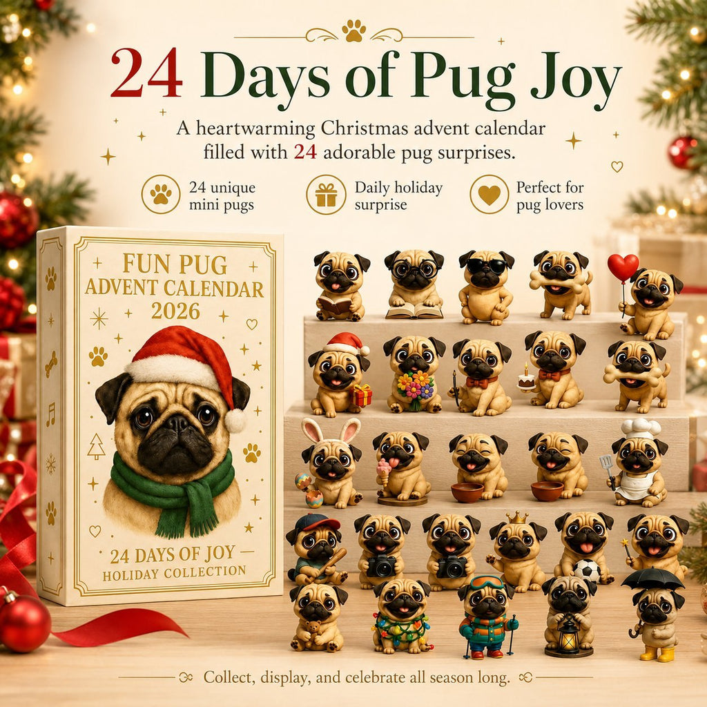 24-Day Pug Christmas Surprise advent calendar