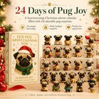 24-Day Pug Christmas Surprise advent calendar