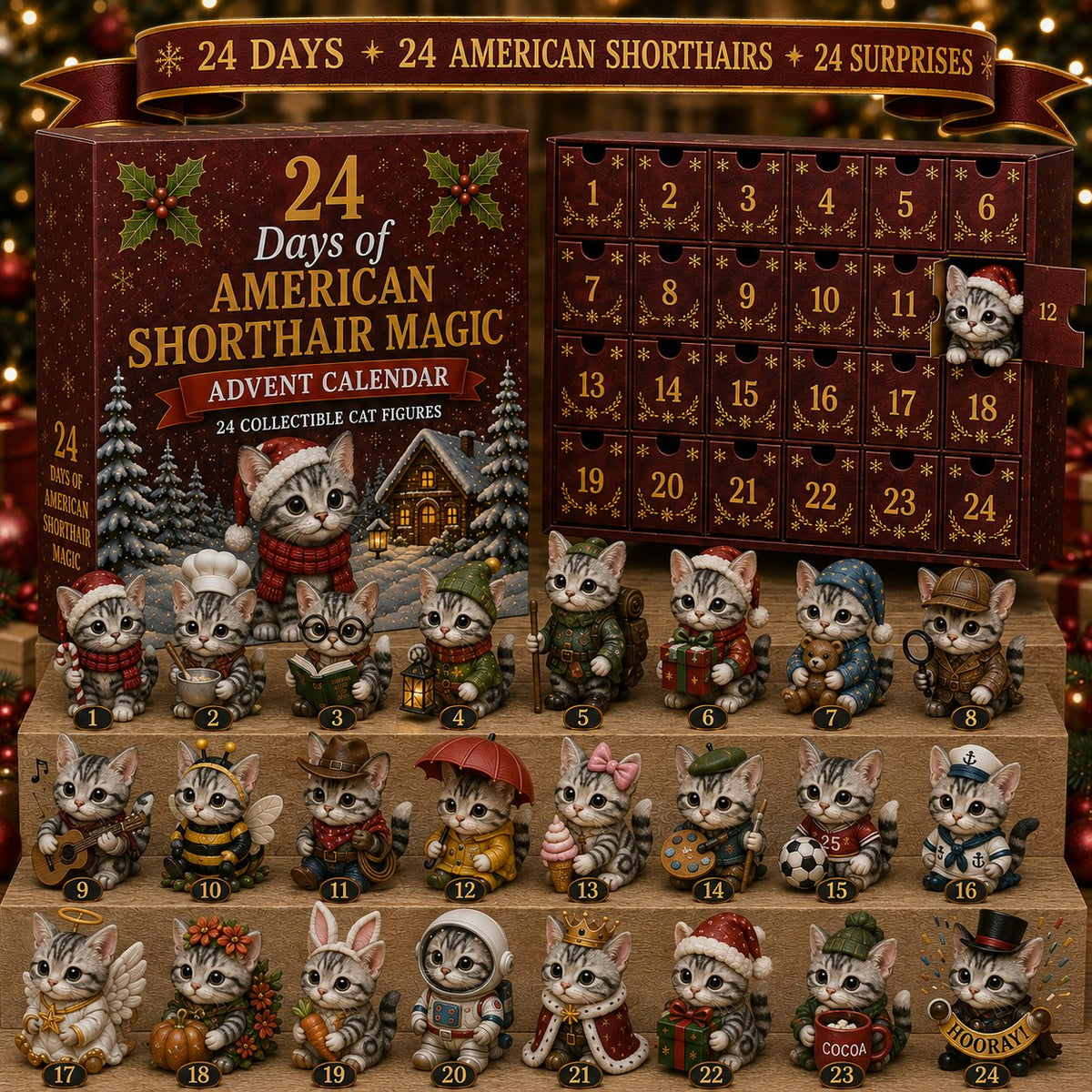 24 Days of American Shorthair Magic advent calendar
