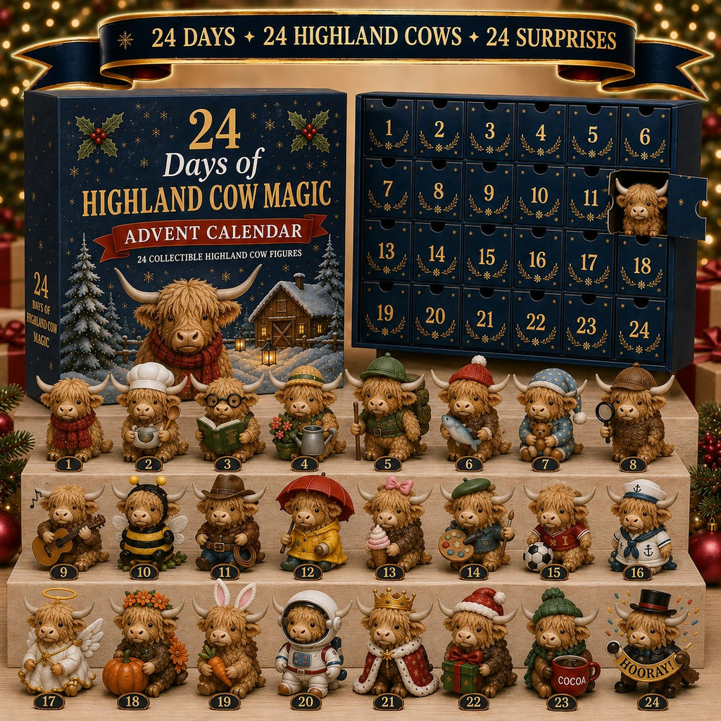 24 Days of Highland Cow Magic advent calendar