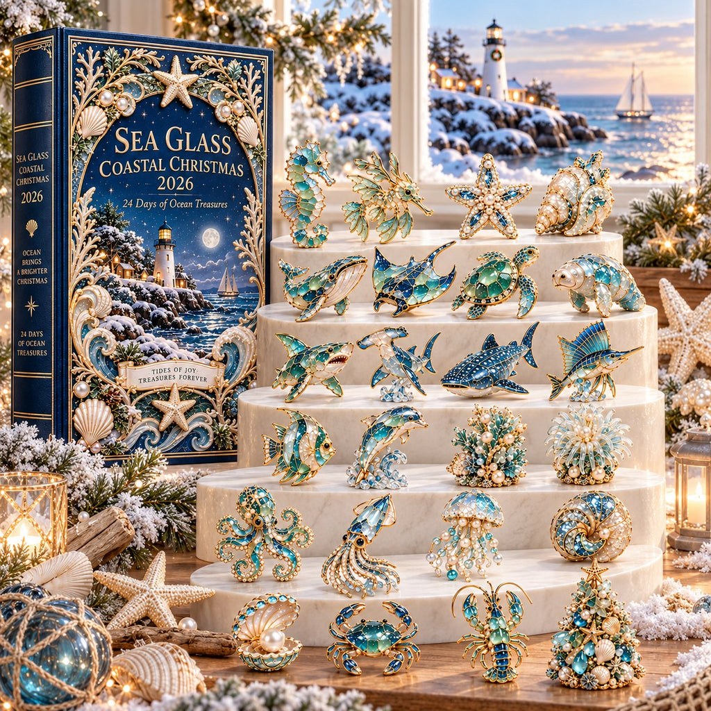 24 Days of Ocean Treasures — Sea Glass Coastal Christmas advent calendar