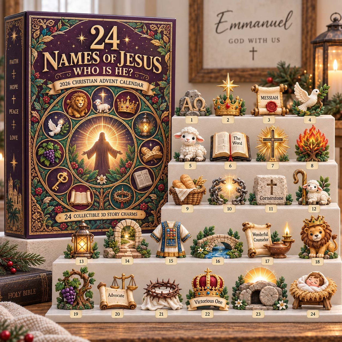 24 Names of Jesus advent calendar