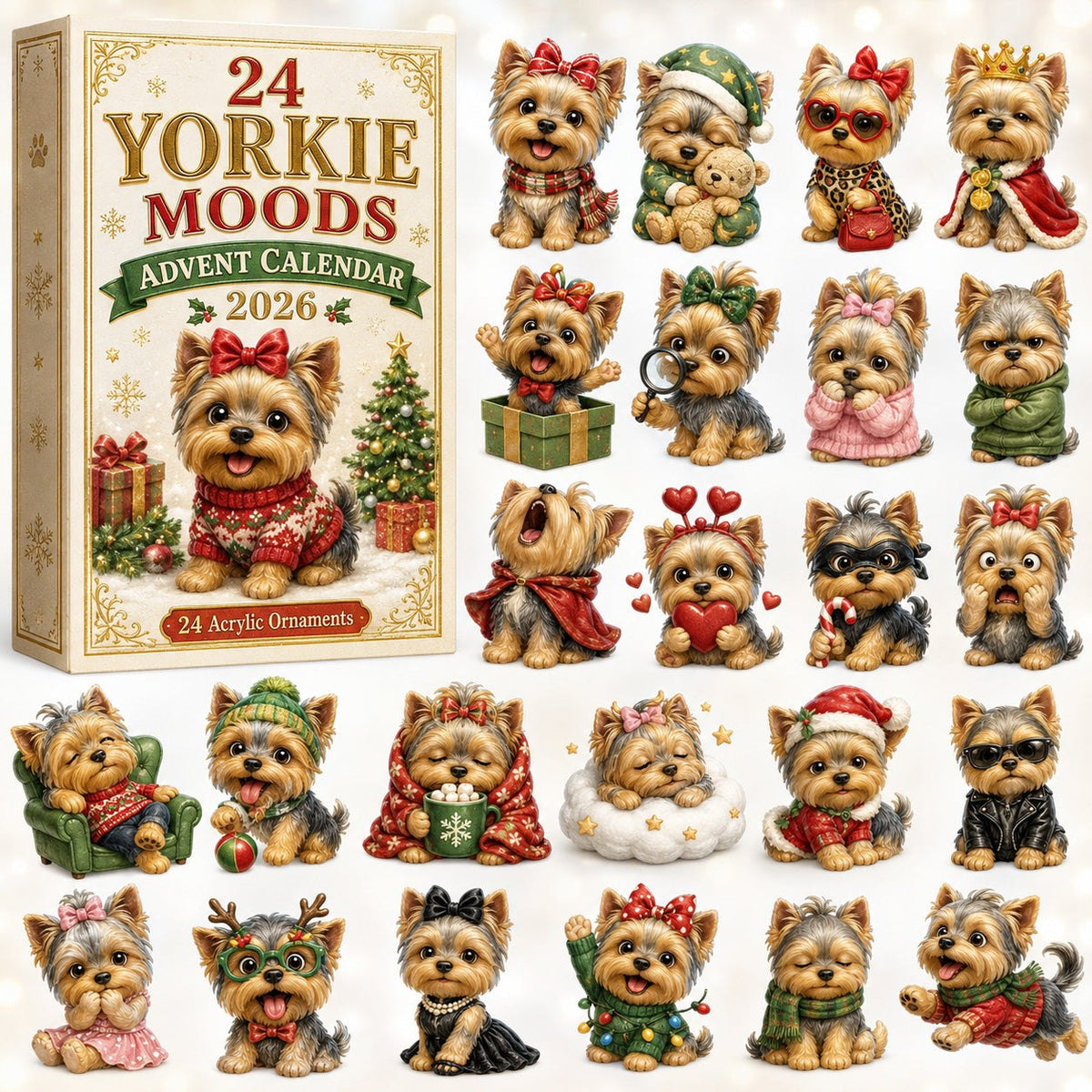 24 Yorkie Moods advent calendar