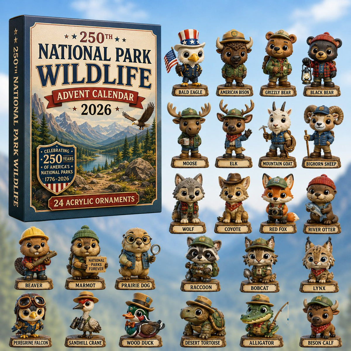 250th National Park Wildlife advent calendar