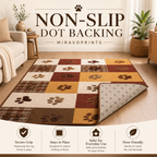 Wild Timber area rug - home decor room setting with non-slip backing
