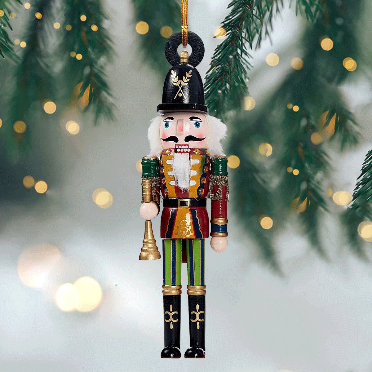 Native American Feather Horse Christmas Ornament