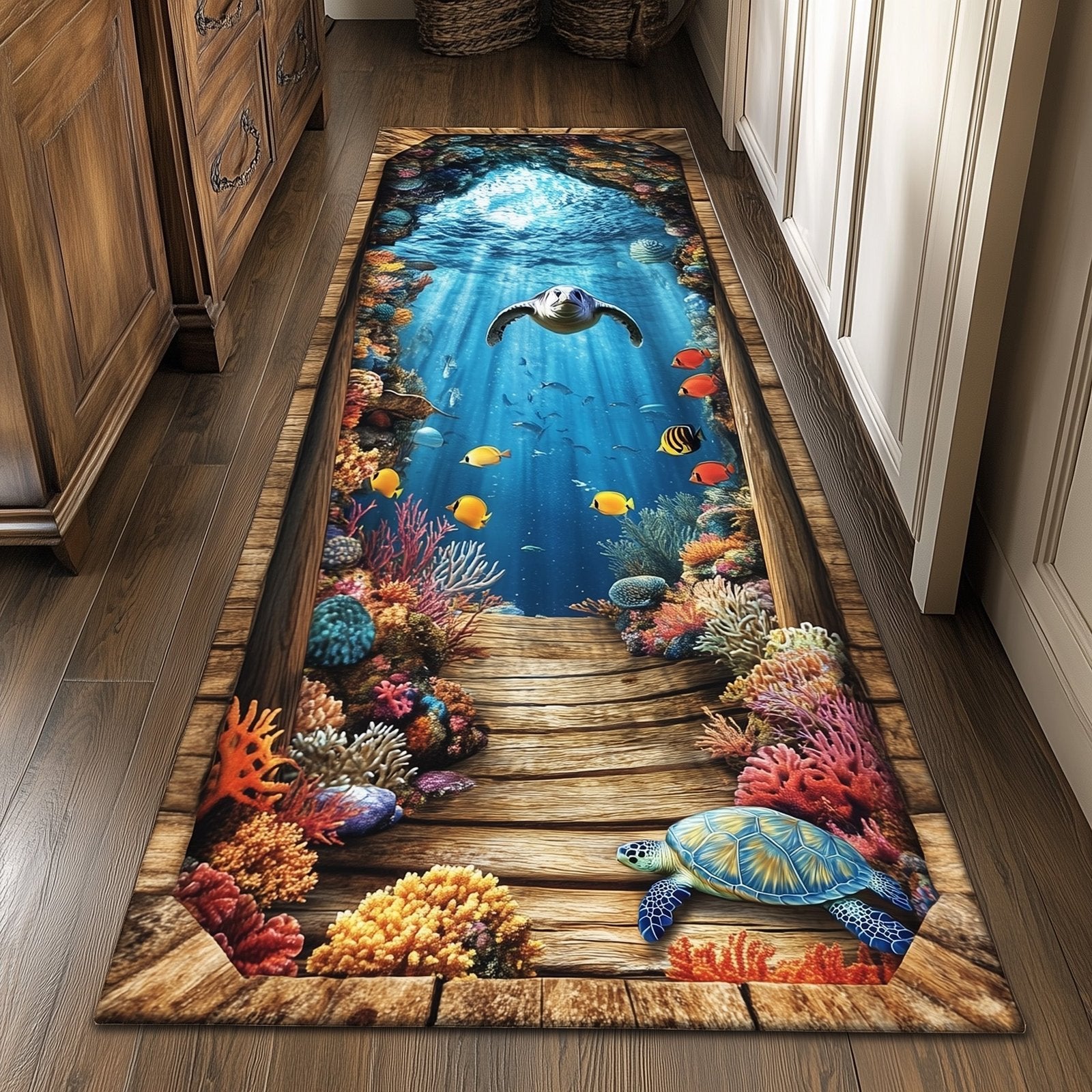 Abyss Glow Runner Rug - Nature Design | Serene Runner Rug