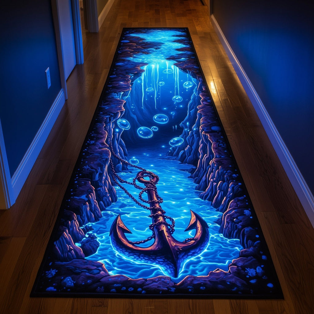 Abyss Glow Runner Rug - Nature Design | Serene Runner Rug