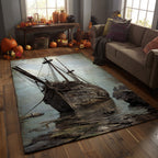 Abyss Horizon area rug in a living room