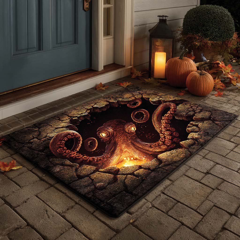 Abyss Octopus Doormat - Cute Animal Design | Printed Welcome Doormat