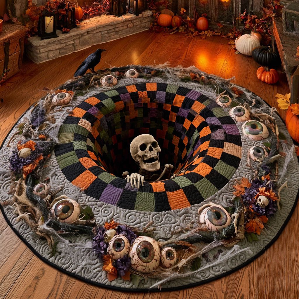Abyss of Watching Eyes Round Mat Rug - Nature Design | Serene Home Decor