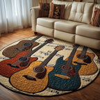 Acoustic Guitar Round Mat Rug GFTONT5104