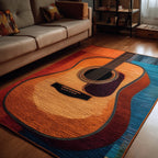 Acoustic Melody area rug in a living room