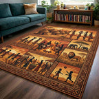 Africa Legacy area rug in a living room