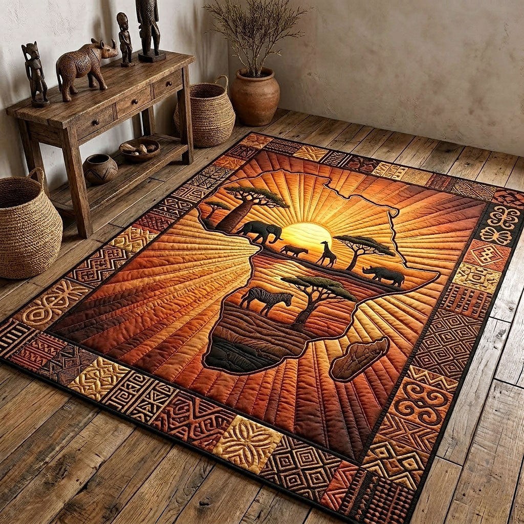 Africa Legacy area rug in a living room