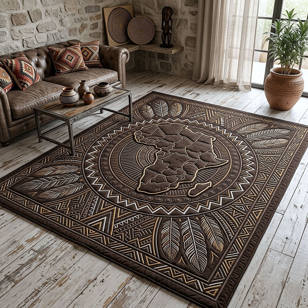 Africa Legacy area rug in a living room