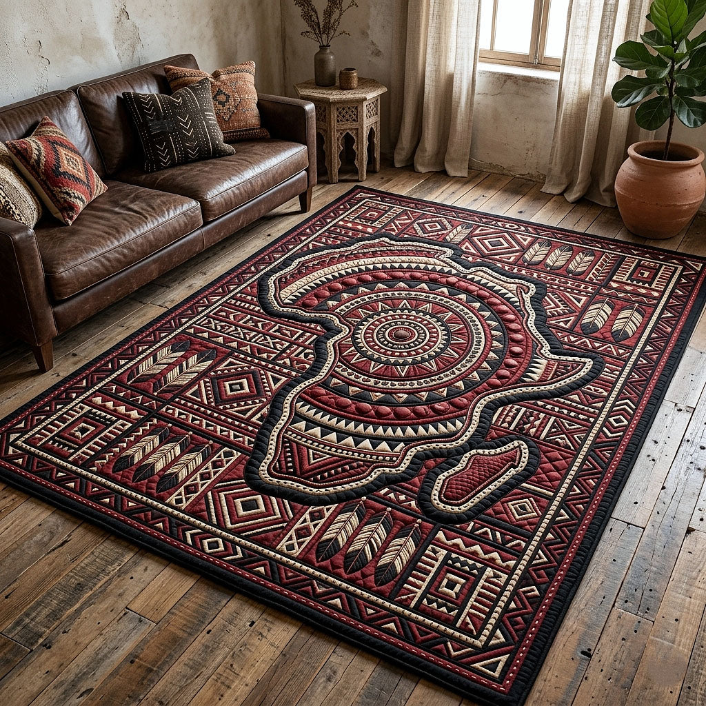 Africa Legacy area rug in a living room
