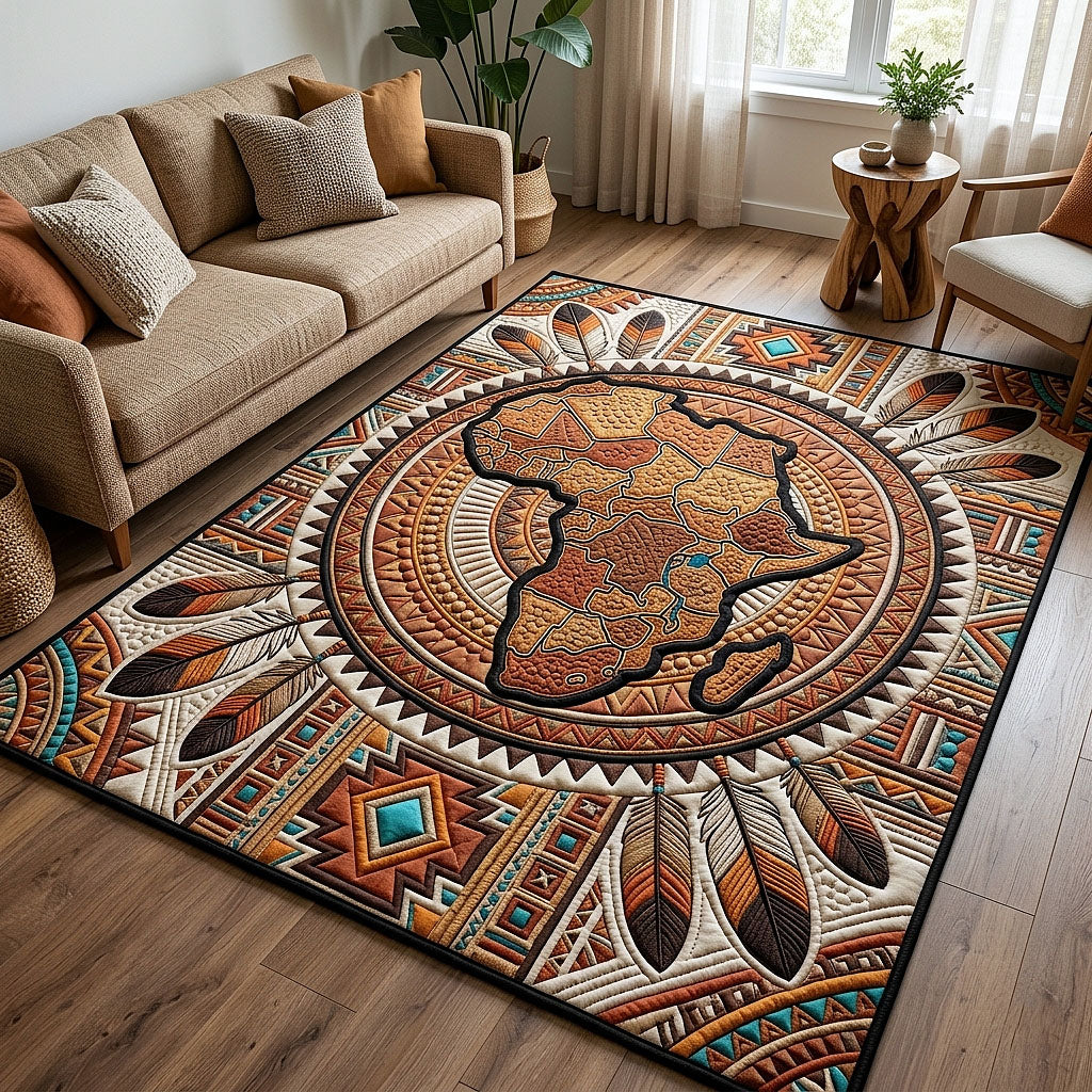 Africa Legacy area rug in a living room