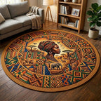 Africa Legacy Round Mat Rug - Nature Design | Serene Home Decor