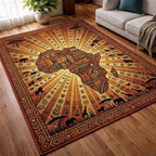Africa Soul area rug in a living room