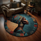African Dream Round Mat Rug - Nature Design | Serene Home Decor