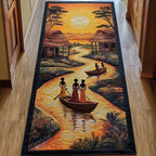 African Horizon Runner Rug - Nature Design | Serene Runner Rug