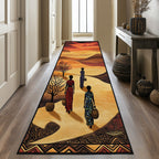 African Sunlight Runner Rug - Nature Design | Serene Runner Rug