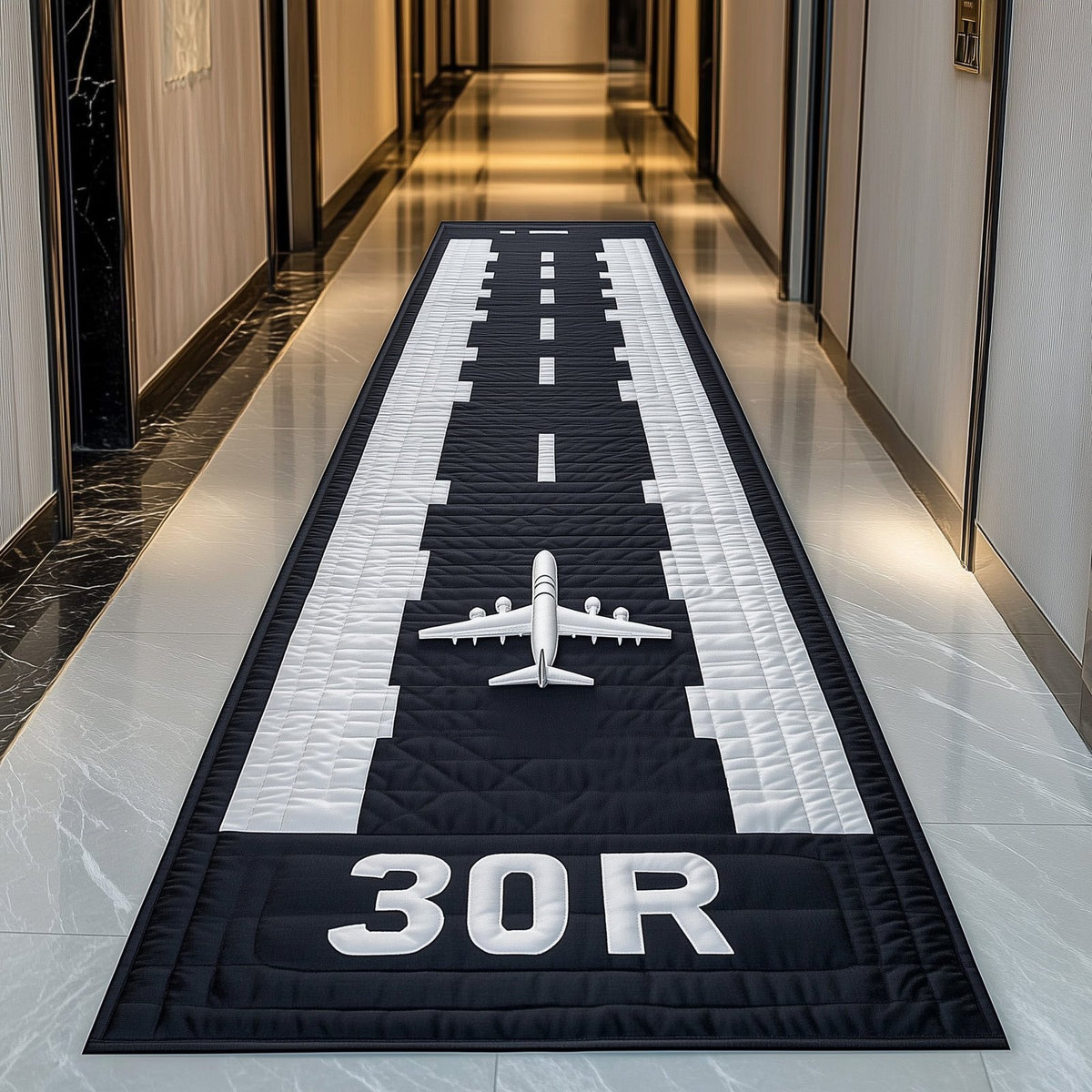 Airport Runway Runner Rug - Nature Design | Serene Runner Rug