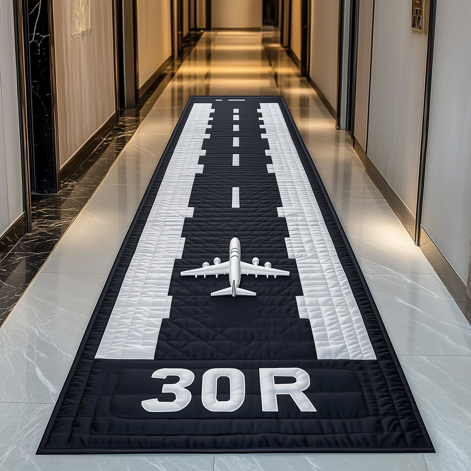 Airport Runway Runner Rug - Nature Design | Serene Runner Rug