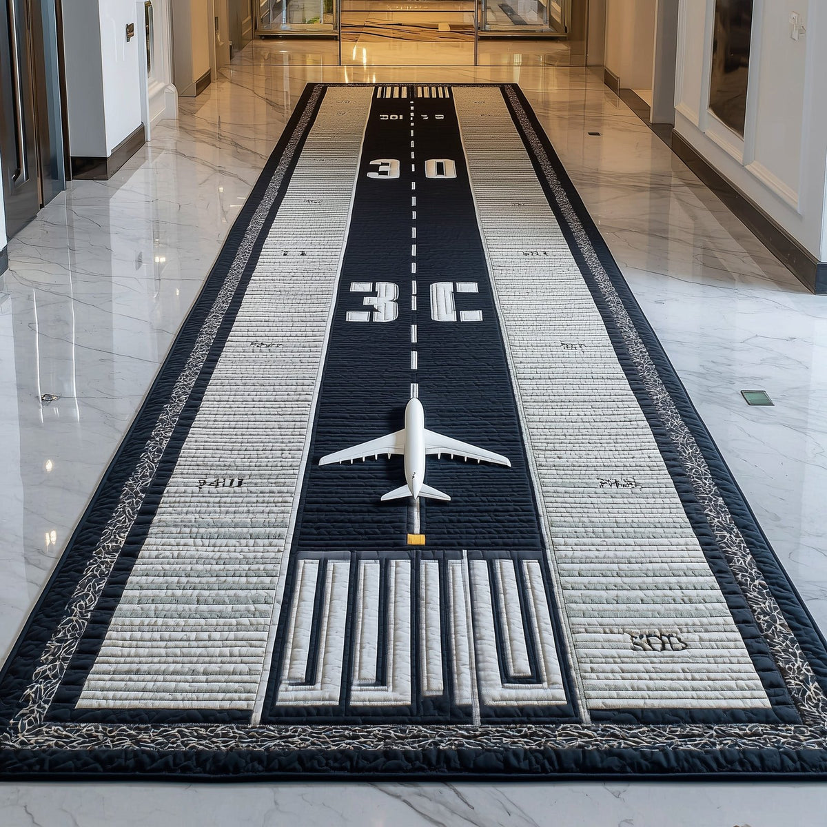 Airport Runway Runner Rug - Nature Design | Serene Runner Rug