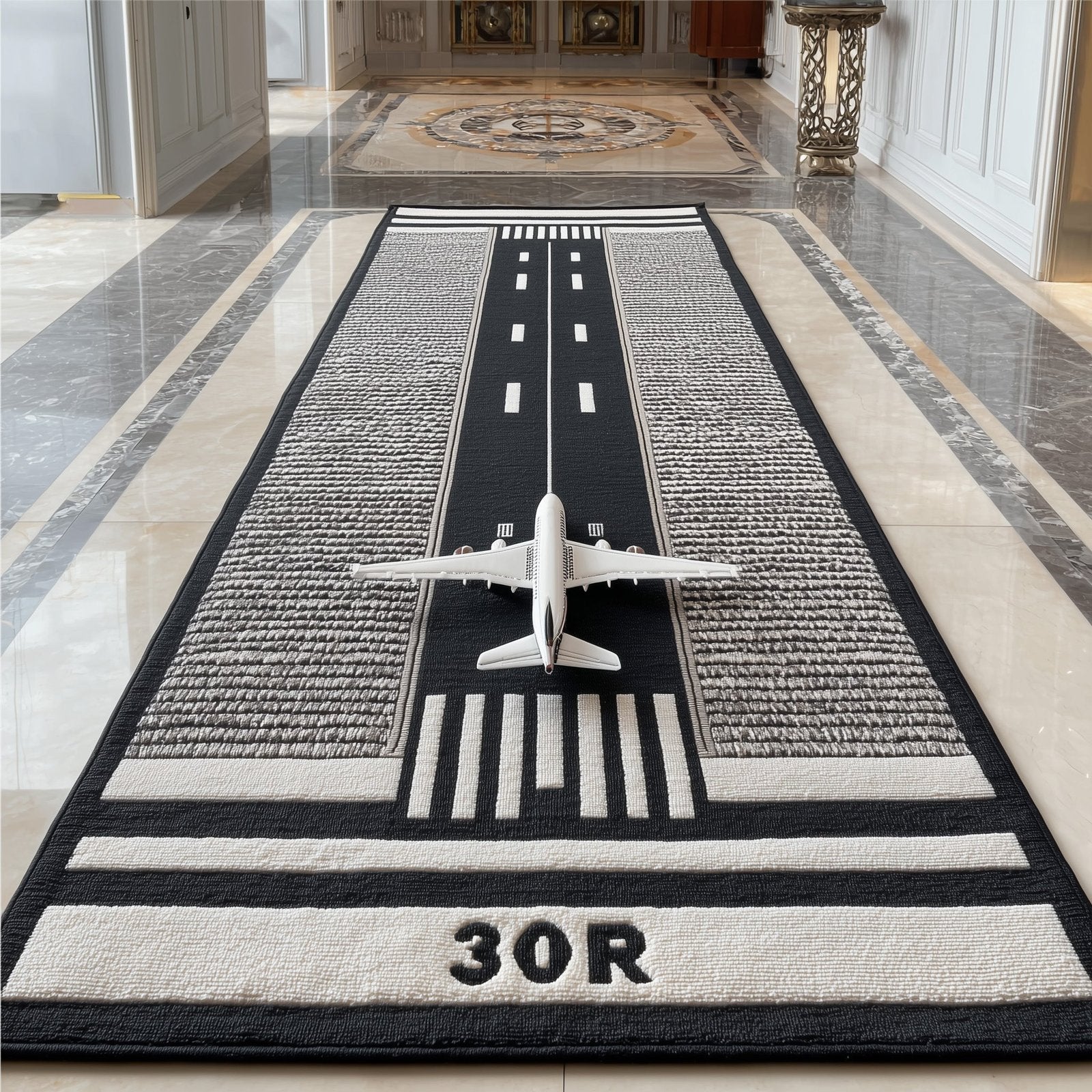 Airport Runway Runner Rug - Nature Design | Serene Runner Rug