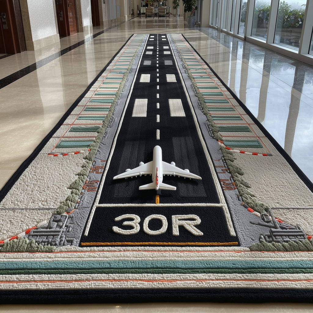 Airport Runway Runner Rug - Nature Design | Serene Runner Rug