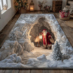 Alpine Santa Claus area rug in a living room