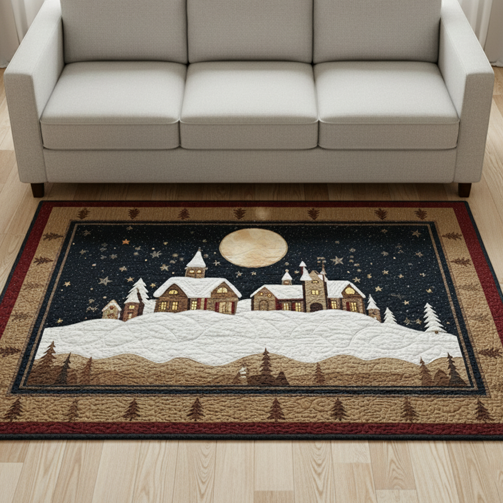 Alpine Village area rug in a living room