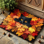 Amber Leaf Shadow Doormat - Nature Design | Printed Welcome Doormat