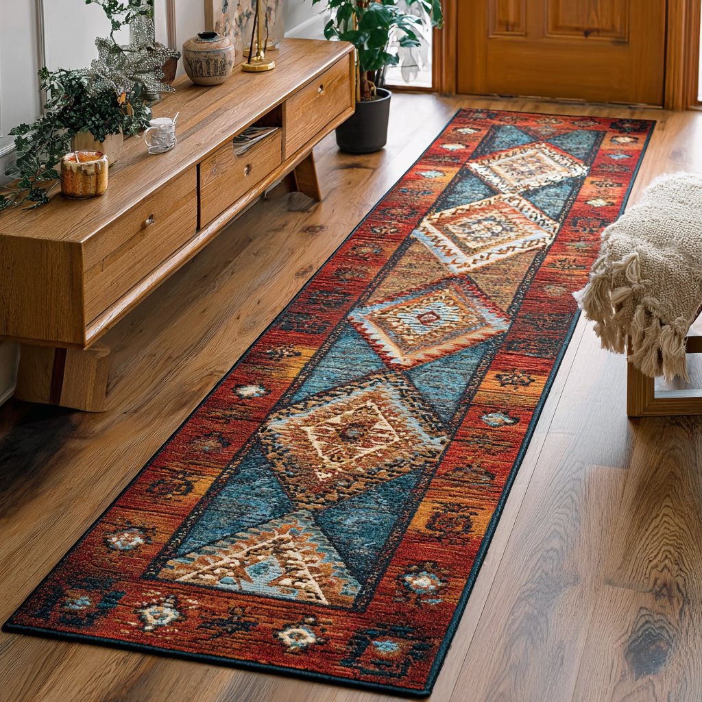 Amber Route Runner Carpet Runner Rug - Cute Pet Design | Animal Printed Runner Rug