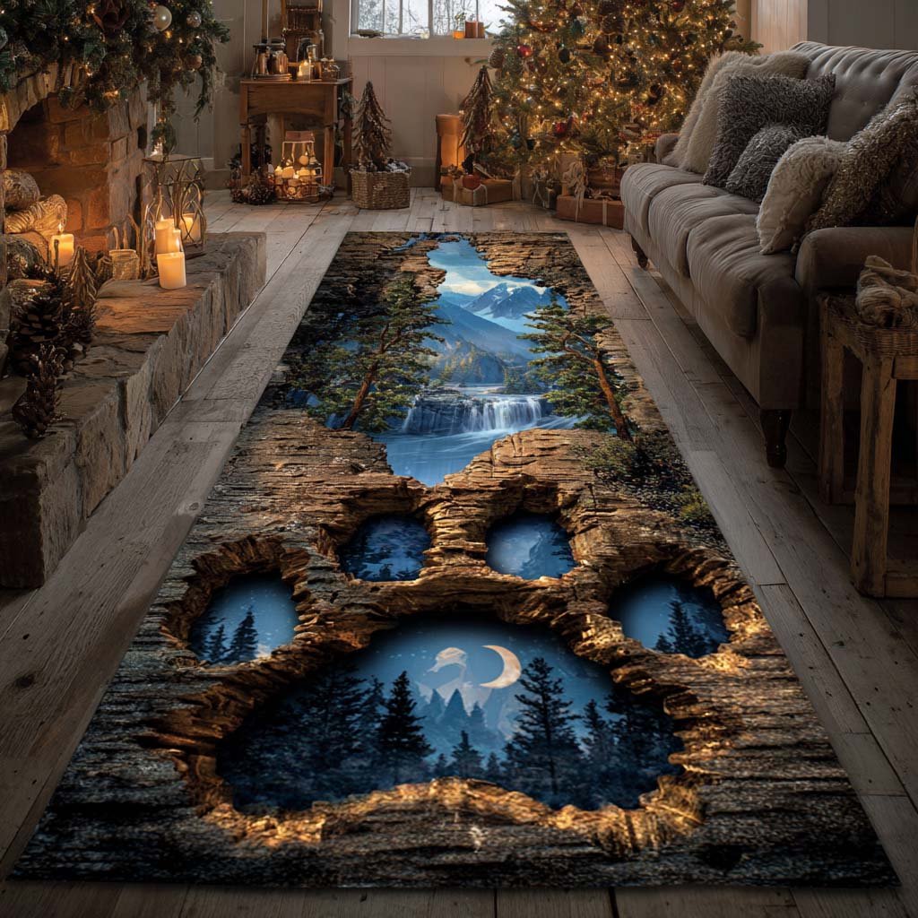Amber Tracks Runner Carpet Runner Rug - Cute Pet Design | Animal Printed Runner Rug