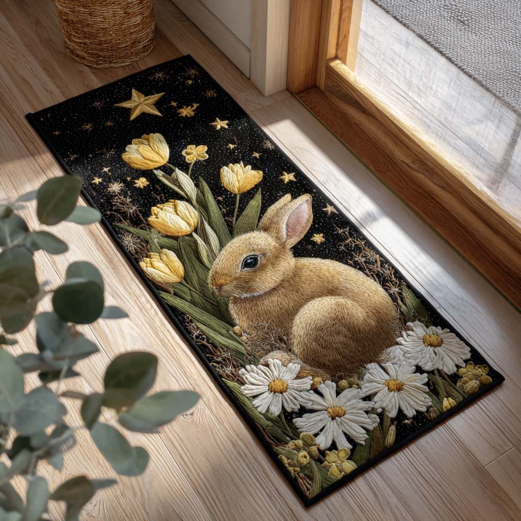 Amber Twilight Runner Carpet Runner Rug - Cute Pet Design | Animal Printed Runner Rug