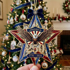 America 250 Eagle Star Christmas Ornament