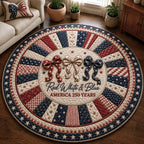 America Proud Round Mat Rug - Nature Design | Serene Home Decor