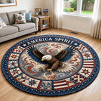 America Spirit Round Mat Rug - Nature Design | Serene Home Decor