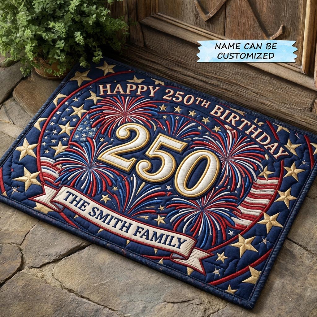 American Glory QTCUZ Doormat - Patriotic Design | Printed Welcome Doormat